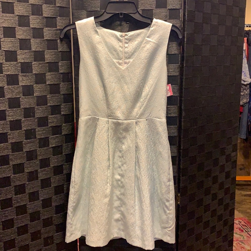 Metallic shimmer Icy blue dress